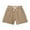 Brown, variant on Jalioing Boys Girls Cotton Shorts with Pocket Elastic Waist Plain Short Pants Infant Toddlers Summer Shorts