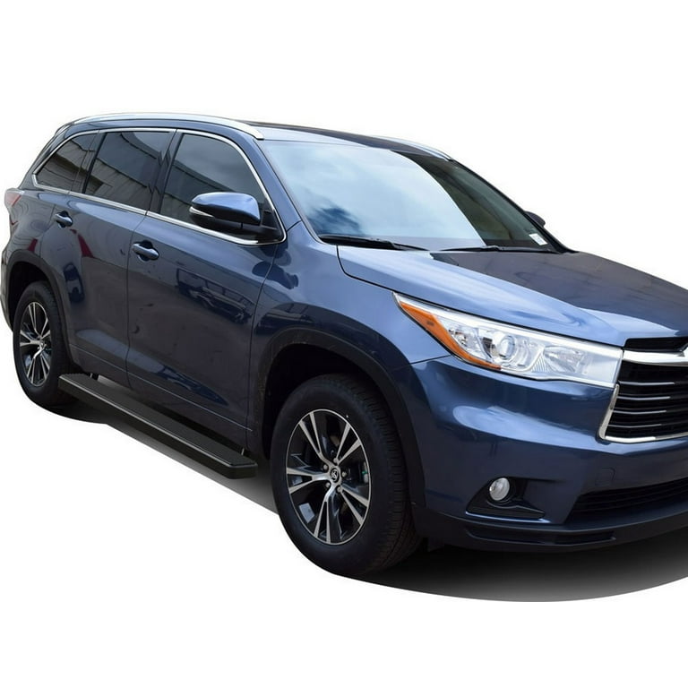 APS IBoard Running Boards For 2008-2013 Toyota Highlander – Flat Profile Side Steps, No Drill Install