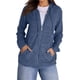 thumbnail image 3 of Suéteres para Mujer, Sudaderas de Punto de Larga con Cremallera, Sudaderas Acanaladas, Sudaderas Casuales Holgadas con Bolsillo. Azul Oscuro L, 3 of 9