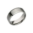 thumbnail image 2 of Mens 8mm Stainless Steel Comfort Fit Wedding Band Ring with Beveled Edge for Men, 2 of 7