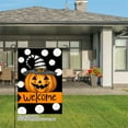 thumbnail image 2 of JOOCAR Linen Garden Flag Pumpkin Welcome for Fall Autumn Home Outdoor Garden Yard Door Decor 12x18 inch, 2 of 3