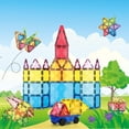 thumbnail image 2 of PicassoTiles 63 Piece Magnetic Building Block Construction Toy Set Diamond Magnet Tile Blocks with Car Truck STEM Learning Kit Early Education Builder Playset Toys for Ch, 2 of 7