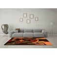 thumbnail image 3 of Ahgly Company Indoor Rectangle Oriental Orange Modern Area Rugs, 6' x 9', 3 of 4