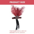 thumbnail image 2 of IBASETOY Indian Fancy Headband with Artificial Plume for Decor Golden Color Fits Most, 2 of 6