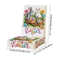 thumbnail image 3 of Linnome Easter Chair Back Cover Dining Seat Slipcover Festive Table Cloth Home Kitchen Decor, 3 of 7