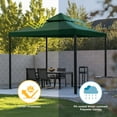 thumbnail image 6 of Yescom 10x10Ft UV30+ Gazebo Replacement Top for 2 Tier Outdoor Canopy Cover Patio Backyard Party Deck Green, 6 of 9