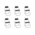 thumbnail image 2 of Kepooman Dining Chair, Bar Chair, Coffee Chair,6 Pieces U-Shape Folding Chairs with Hollow Handle, 2 of 8