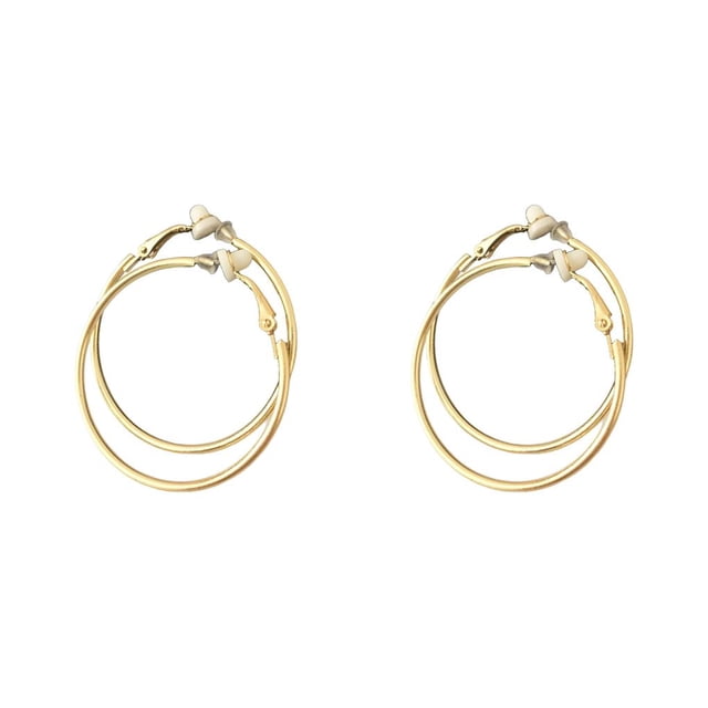 Qarigey 1 par de pendientes de niña, pendientes de aro grande para mujer, regalo para amiga, decoración para mujer Type10 NO10