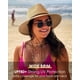 thumbnail image 4 of Gorro de sol FURTALK para mujer, paja, ala ancha, Fedora, UPF 80+, 4 of 7