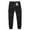 Black, variant on Mens Drawstring Cargo Joggers, Elastic Waist Jogger Pants with Multi Pockets Button Zipper Closure Workout Casual Long Trousers, Gray, L