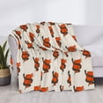 thumbnail image 3 of Honeii Snake Around Heart print throw blanket, crafted from cozy cotton flannel, offers versatile home decor as a bedding suitable for all seasons.-50"x40", 3 of 6