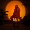 thumbnail image 4 of Sunset Table Lamp Rainbow Projection Lamp LED Light Projector Sun Floor Lamp for Living Room Bedroom Background Wall Color Lights for Taking Pictures Live Broadcast USB, 4 of 4