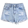 thumbnail image 5 of Kogui Jean Shorts Girls Jean Shorts for Kid Girls Elastic High Waisted Cute Bow Tie Denim Shorts Casual 2025 Summer Beach Kids Short Pants Size 13-14 (Light Blue,13-14 Years), 5 of 9