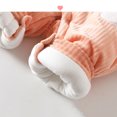 thumbnail image 5 of Infant Baby Cute Jumpsuit Girls Comfort Cotton Button Down Long Sleeve Romper Snowsuit Animal Crewneck Newborn Onesies, Pink, 3 Months, 5 of 7