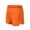 Orange, variant on WRKEKC Men's Running Shorts Solid Color Outdoor Double Layer Liner Fitness Training Shorts with Phone Pocket Inner Drawstring Zipper 3-Inch Inseam