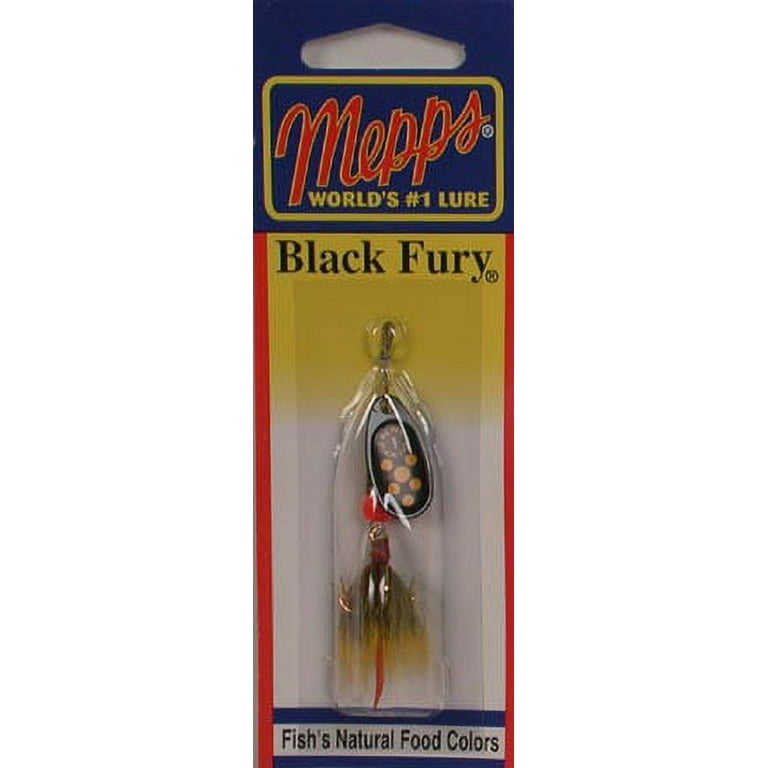 Mepps Black Fury Treble Spinner Lure - Yellow 1/8 oz - Walmart.com