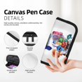 thumbnail image 4 of Lsque inside out 2 Pattern Canvas Pen Case - Pencil Pouch - Makeup Bag - Zipper Pouch -Stationery Case - Storage High Capacity Bag Pouch Holder Box Organizer, 4 of 8