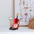 thumbnail image 5 of KAKOWELY Plastic Desk Clock Violin Shape Alarm Clock Desk Ornament Clock (Random Color),10.83"X3.58"X0.91", 5 of 5