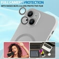 thumbnail image 2 of Magnetic Case for iPhone 14 Plus Phone Case for Women, [Adaptation with Magsafe] Matte Luxury Soft Metallic Luster Design for iPhone 14 Plus 6.7'' with Camera Protector-Silver, 2 of 13