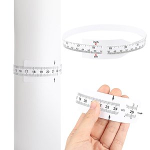 EcoNesxp 2 in 2 pieces Sublimation Blank Roll Width Measuring Gauge Circumference Measuring Tape Plastic Measure Tape Flexible Measure Tape 1 Circumference Measuring Tape Plastic Measure Tape Flexibl