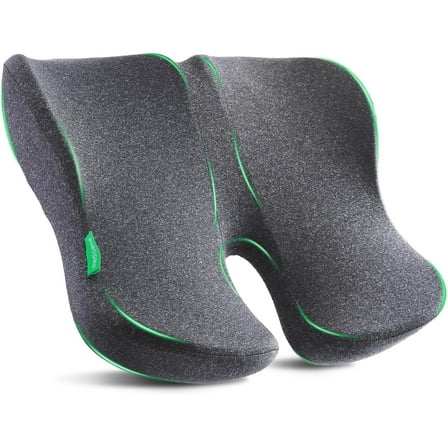 Medisana XL Memory Foam Seat Cushion for Office Chairs, Car Seat, Wheelchair - Sciatica & Tailbone & Coccyx Pain Relief Pillow for Driver Sedentary People, Hemorrhoid Pilliow