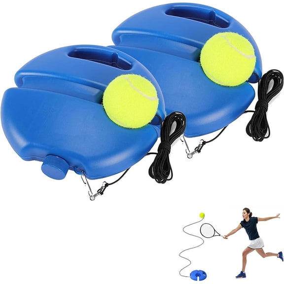 Tennis Self Training Tool, Tennis Trainer Rebound Ball, Bounce BackTennis, TennisPractice Rebounder Portable for SelfTennis Practice Training Tool