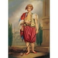 thumbnail image 2 of Henry Bone 14x18 Gold Ornate Wood Frame and Double Matted Museum Art Print Titled - A Portrait of Thomas Hope in Turkish Costume, 2 of 4