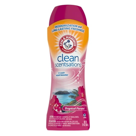 ARM & HAMMER Clean Scentsations In-Wash Scent Booster, Laundry Scent Booster Tropical Paradise scent, 24 Oz