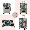 thumbnail image 3 of Travel Luggage Cover Suitcase Protector Fits 18-32 Inch Luggage Wheel Covers Patterned Travel Related Items Flower Luggage Protector Elastic Luggage Anti-scratch Suitcase Cover S, 3 of 5
