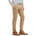 thumbnail image 2 of Ma Croix Mens Slim Stretch Fit Chino Jeans Plain Twill Comfortable Straight Working Pants, 2 of 5