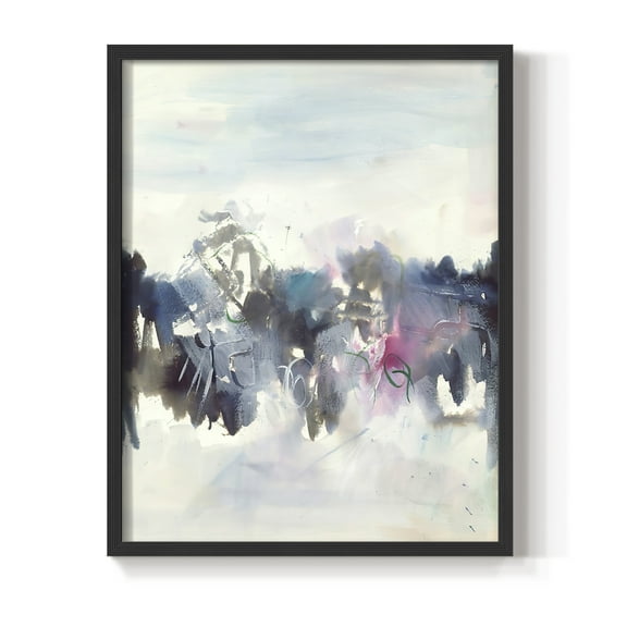 Birds II Framed Print in Black Solid Wood Framed Print No Nail Hanging