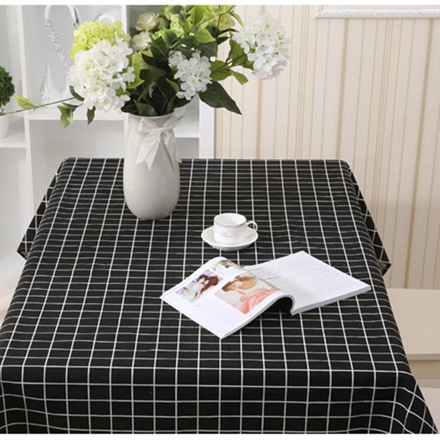 tablecloth simple pastoral Plaid geometric rectangular tea table tablecloth tablecloth manufacturers