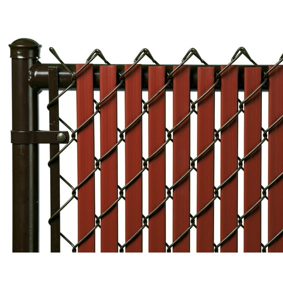 Redwood 3ft Tube Slat for Chain Link Fence