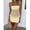 Light Yellow, variant on Womens Light Yellow Strap Mini Dress With Sheer Peplum Skirt For Summer