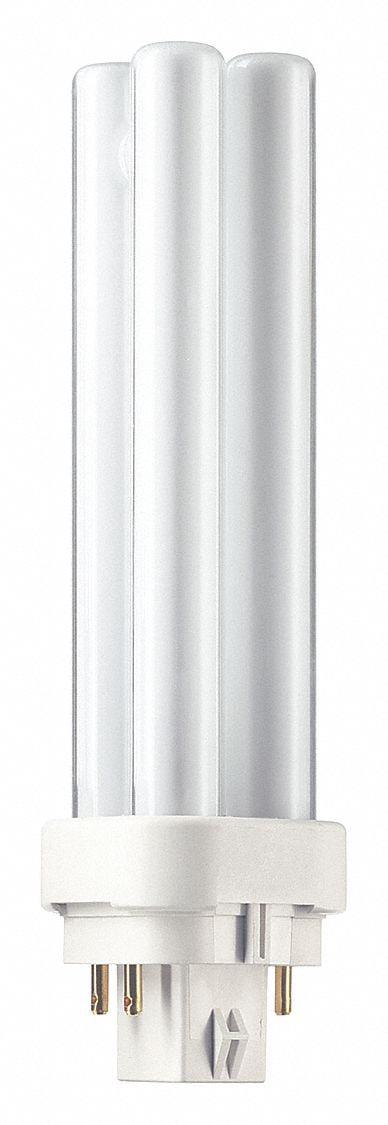 Philips Lighting Plug-In CFL Bulb,3500K,13W,13,000 hr PL-C 13W/835/4P/ALTO  10PK