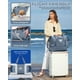 thumbnail image 5 of Bolsa de viaje WONHOX, impermeable, para gimnasio, para mujer, azul, 5 of 7