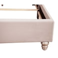 thumbnail image 2 of Beige Upholstered Bed | Fits Well, Plush Resting Area, 2 of 2