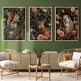 thumbnail image 2 of Hieng William Morris Wall Hieng Forest Animal Canvas Prints Wall Hieng Sets Farmhouse Living Room Decor Fox Rabbit Eagle Gothic Vintage Botanical Floral Oil Painting Pictures, 2 of 6