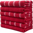 thumbnail image 3 of Bumble Premium Kitchen Hand Towels | 100% Cotton 16” x 28” | Absorbent Dish Cloths | 6 Pack (Red), 3 of 6