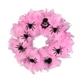 thumbnail image 2 of Corona de Halloween, guirnalda colgante festiva, decoración otoñal, adorno para puerta de entrada con diseño de araña juguetón, adecuada para paredes., 2 of 8