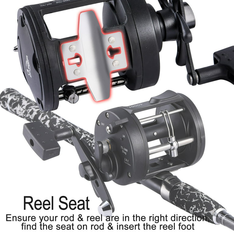  Fishing Conventional Reel Saltwater, for Catfish