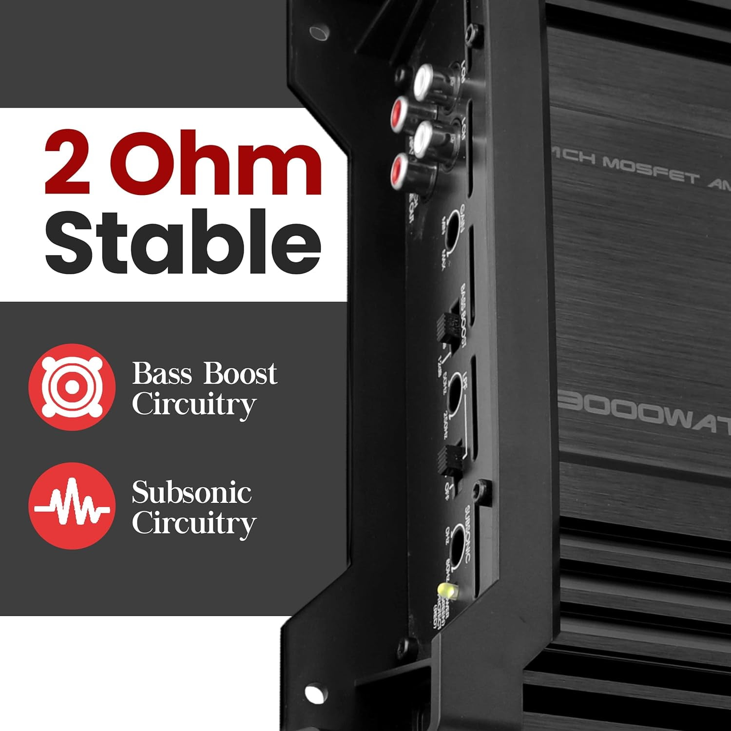 Mono-Block Mosfet Amplifier - 2 Ohm Stable, Heritage Series Car Audio Amplifier