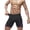 Black, variant on Men's Tight Yoga Mesh Training Bodybuilding Gym Workout Shorts Jammer Swimsuit Long Swim Shorts Size M-2XL Gray