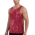thumbnail image 2 of Haiem Abstract Red Marble Men Workout Tank Top Gym Bodybuilding Sleeveless Muscle T Shirts Athletic Tank Breathable Workout Shirt-X-Large, 2 of 9