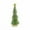 Green, variant on Mini Tabletop Christmas Tree 7" - Wooden Small Holiday Ornament with Star Top, Snowflake Leaf Design, Desk & Table Decoration in Multiple Colors