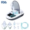 Rolli-fit Upgraded Compressor System Cool Mist Inhaler Kits with 1 Set Parts Kit (Universal Tubing 2 Masks) for Adults and Kids, FDA Approved, Cool Mist 0.3-0.5 um