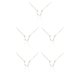 thumbnail image 1 of Jumpingount Ins Twelve Zodiac Sign Constelaciones Tema Amistad Collar Colgante de diamantes de imitación para Lover Festival Gifts Aquarius Silver Acuario Plata 5Conjunto, 1 of 6