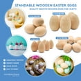 thumbnail image 6 of 2 Smooth Standable Wooden Easter Eggs to Paint, Quality Wooden Eggs for Crafts, Wooden Easter Egg Paint & Dye 3-1/4 in, by Woodpeckers, 6 of 7