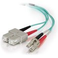 thumbnail image 4 of C2G Câble Fibre Multimode Duplex 3m LC-SC 50/125 - Aqua - 10 Pieds - Câble Patch - LC multi-mode (m) à SC multi-mode (m) - 3 m - Fibre Optique - Duplex - 50 / 125 Microns - OM4 - Aqua, 4 of 9