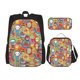 thumbnail image 1 of Balery Boho Cute Owls Mochila Escolar 3 en 1 para Niños - Mochila Resistente con Lonchera Térmica y Estuche - Mochila Escolar para Niños y Niñas, 1 of 7